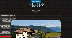 Desktop Screenshot of berggasthaus-schoenblick.it